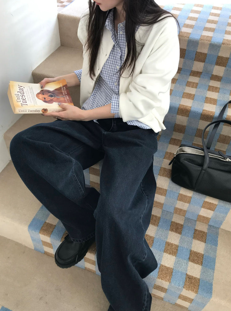 經典基礎繭型牛仔褲