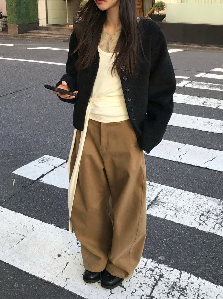 經典美色基礎彎月褲