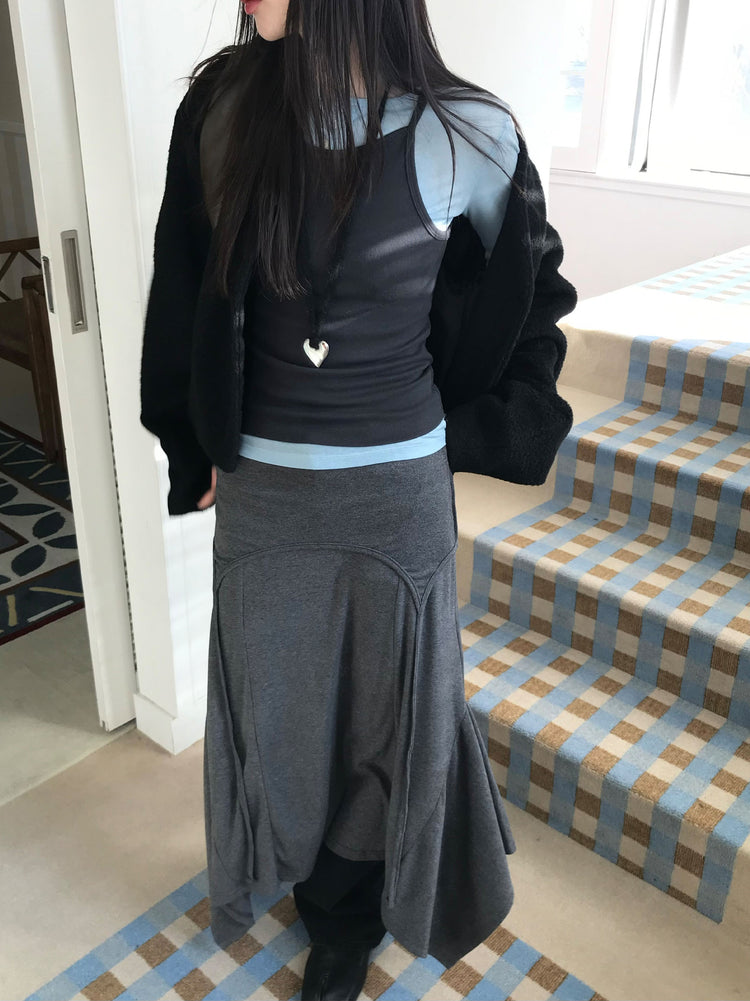 掛脖不規則細節多造型連身裙