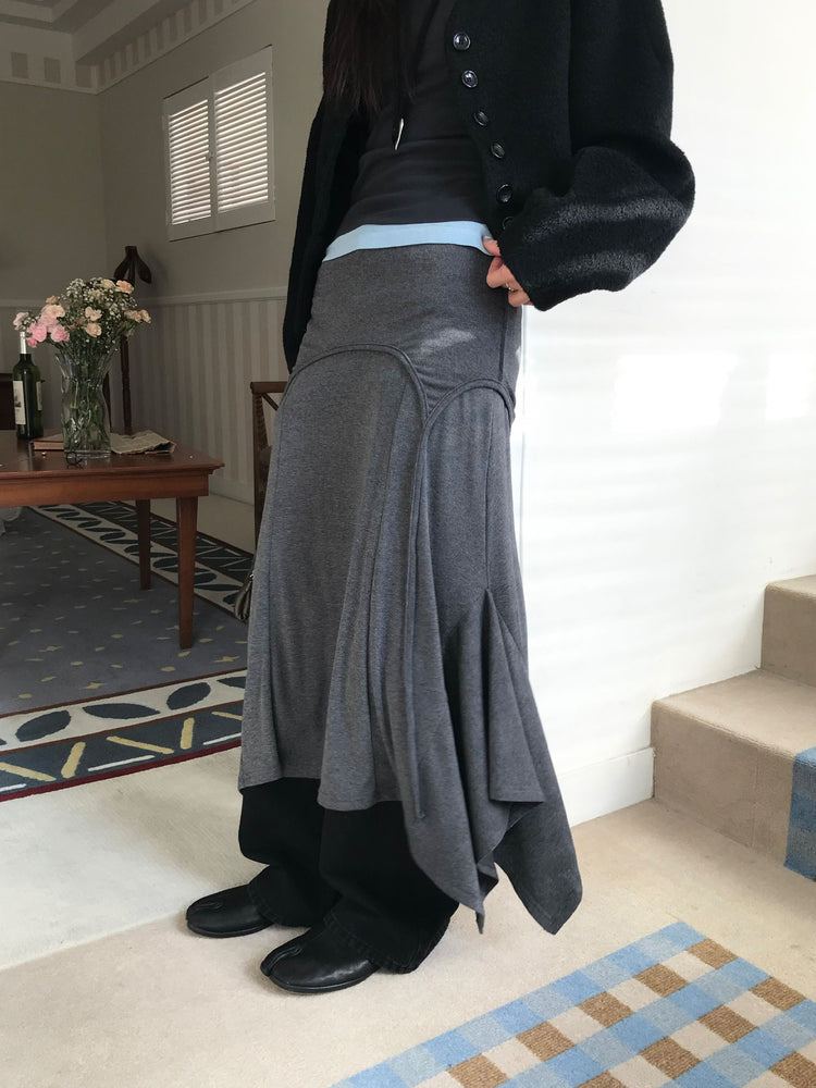 掛脖不規則細節多造型連身裙