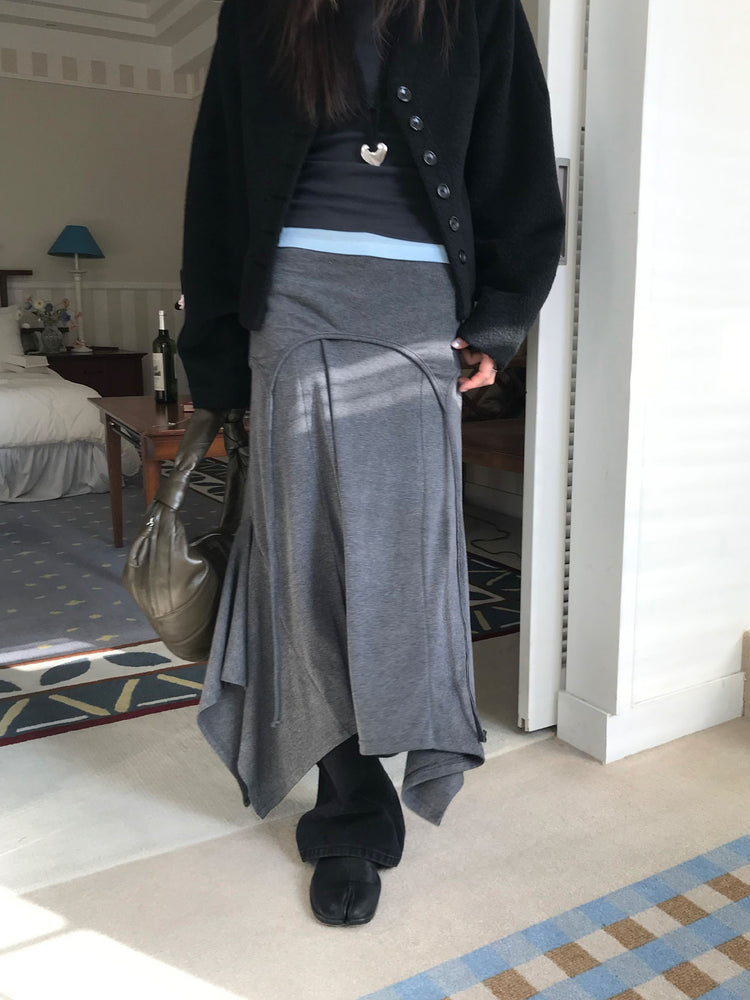 掛脖不規則細節多造型連身裙