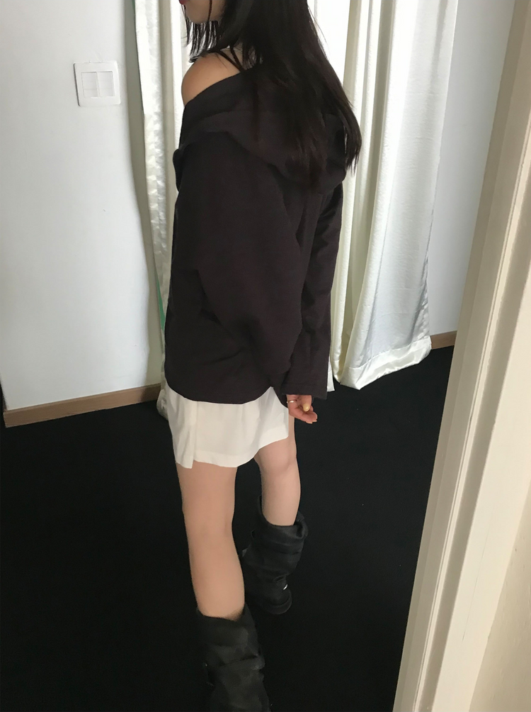 初秋雙拉鏈連帽外套
