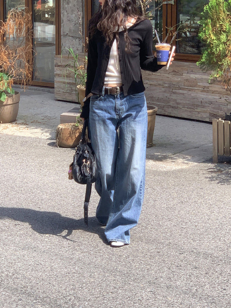 削肩系帶修身背心