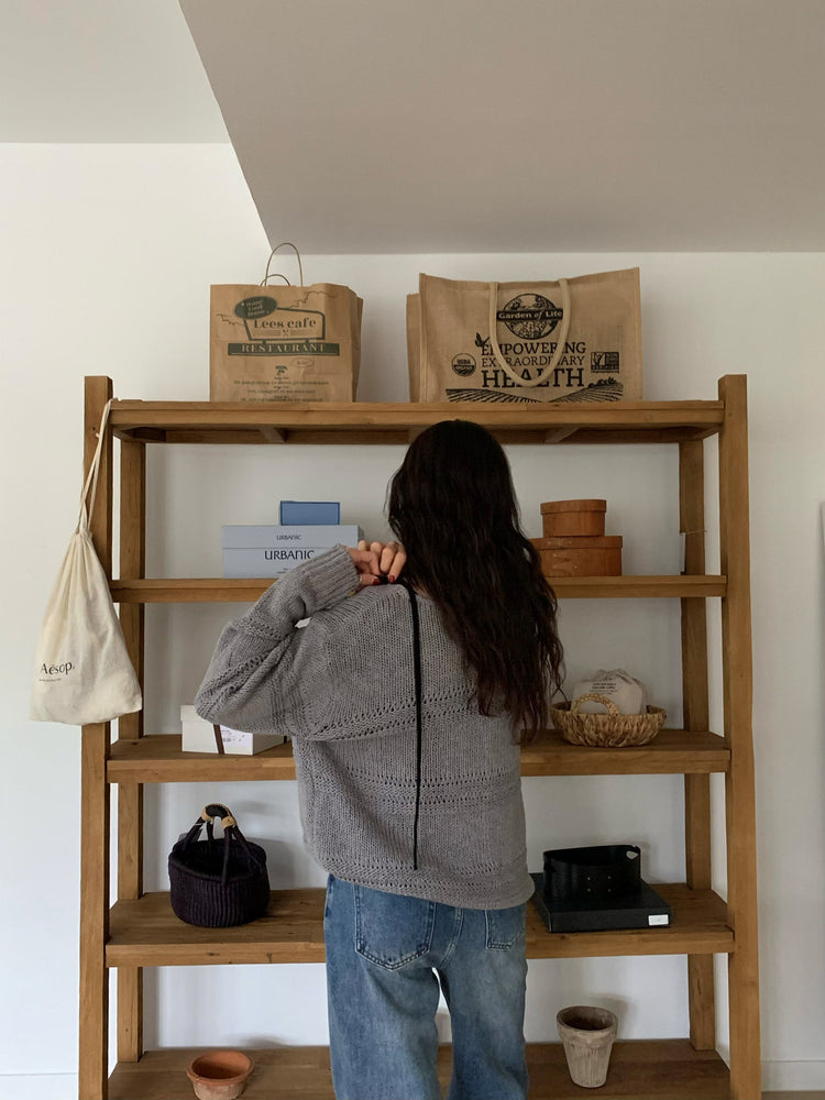 基礎復古美刷色直筒牛仔褲