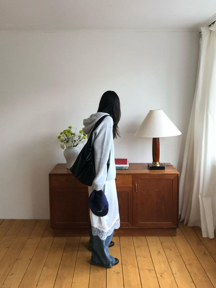 復古美刷色直闊腿牛仔褲