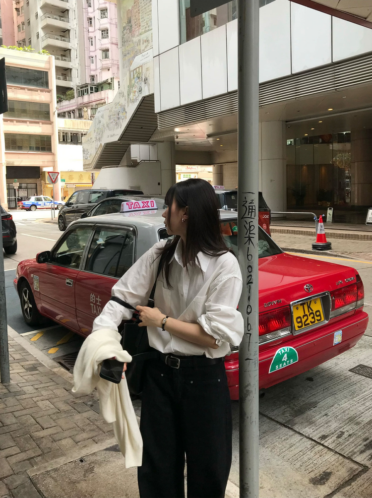 經典基礎棉質寬鬆襯衫