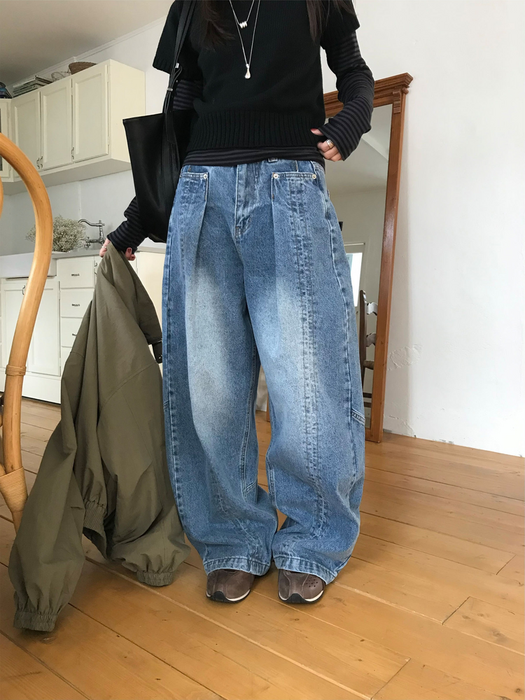 美色條紋撞色上衣