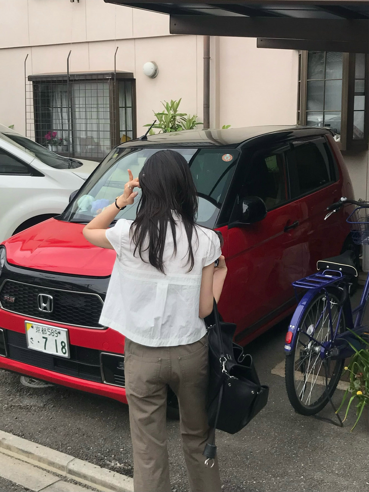 寬腰頭撞色抽繩顯瘦直褲