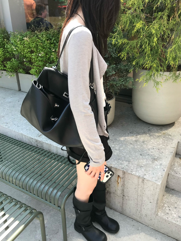 美色圓領排鈕外套