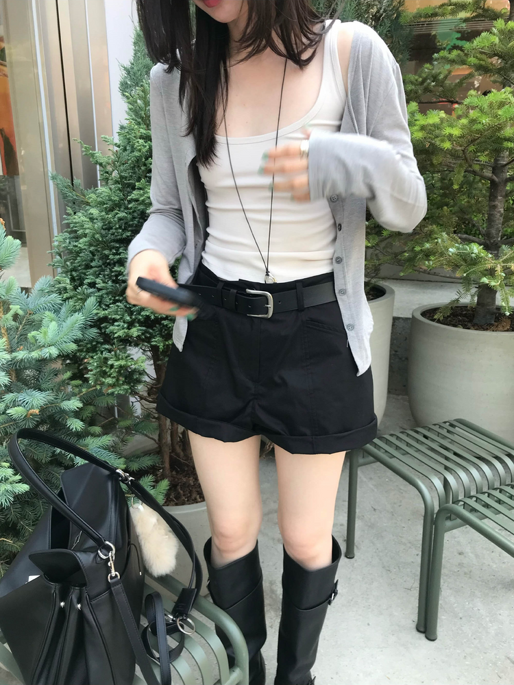 美色圓領排鈕外套