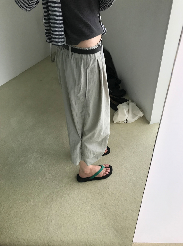 透膚撞色條紋修身外套