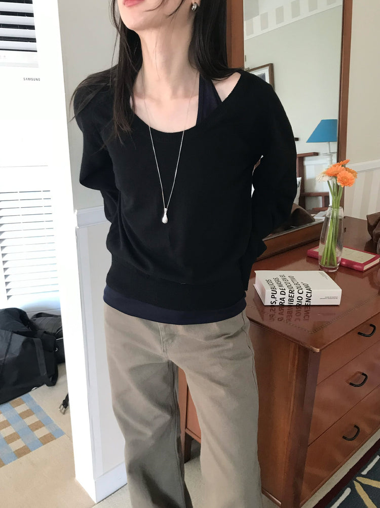 美色基礎低腰直筒褲