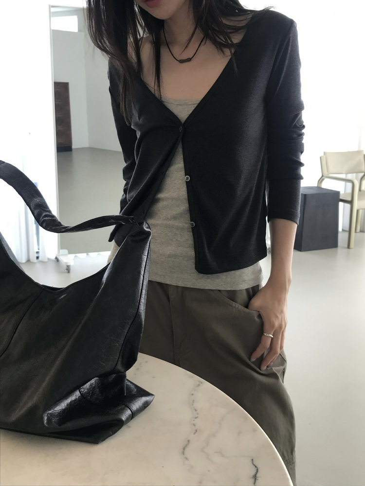 美色寬鬆層次工裝褲