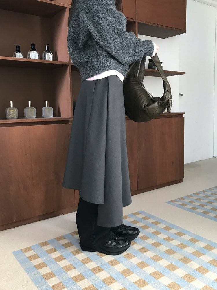 微喇叭中腰顯瘦牛仔褲