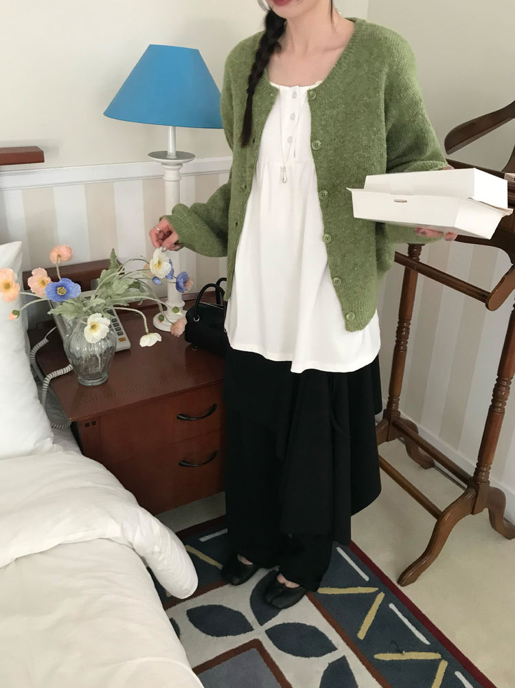不規則綁帶細節兩件式裙褲