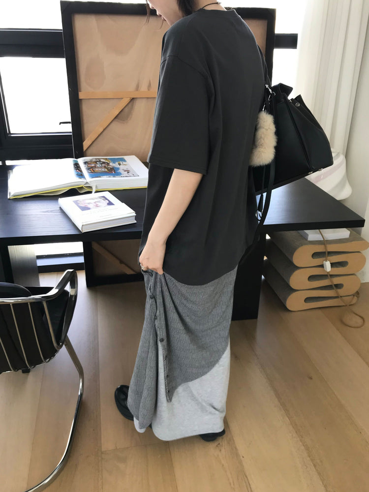 雙層扣鈕設計感及踝裙
