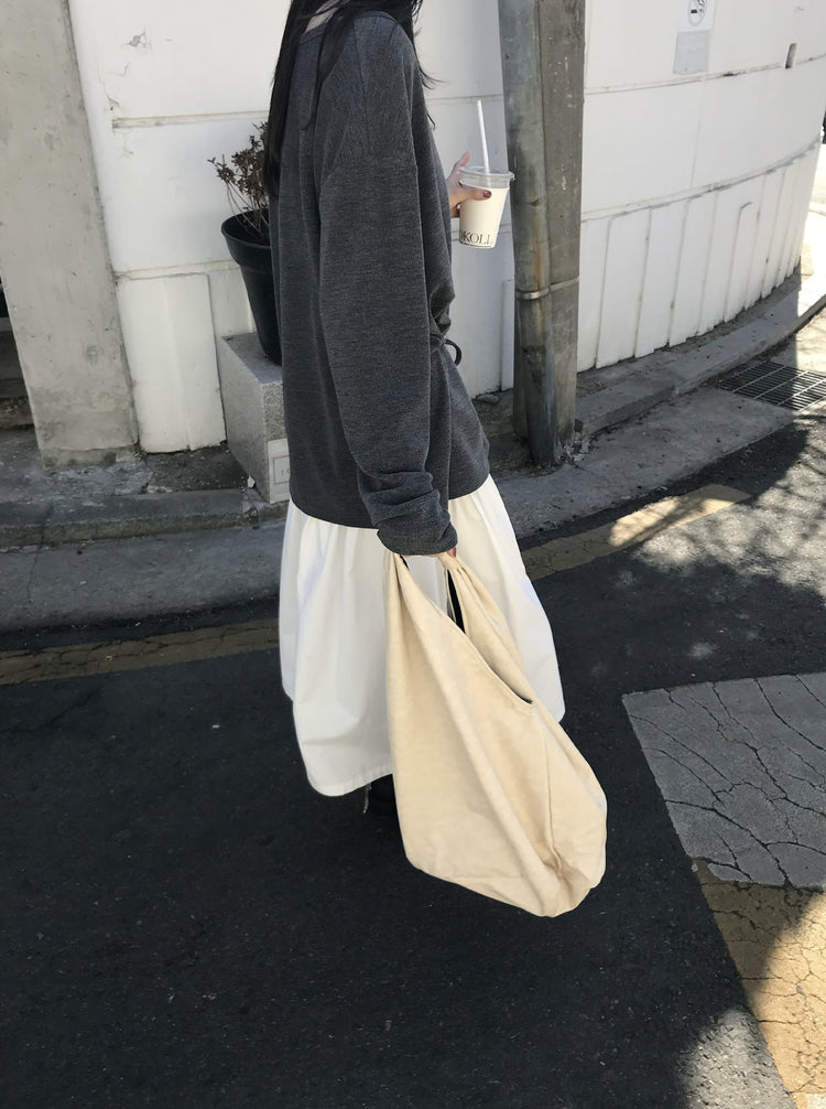 V領綁帶修腰細節上衣