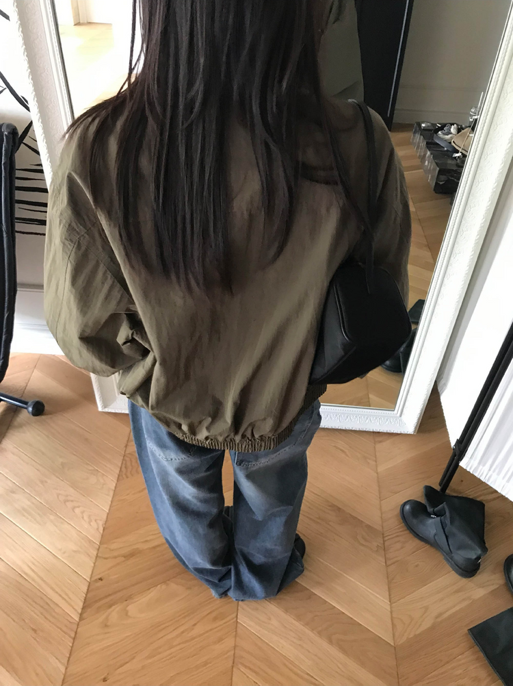 高質立領排鈕細節外套