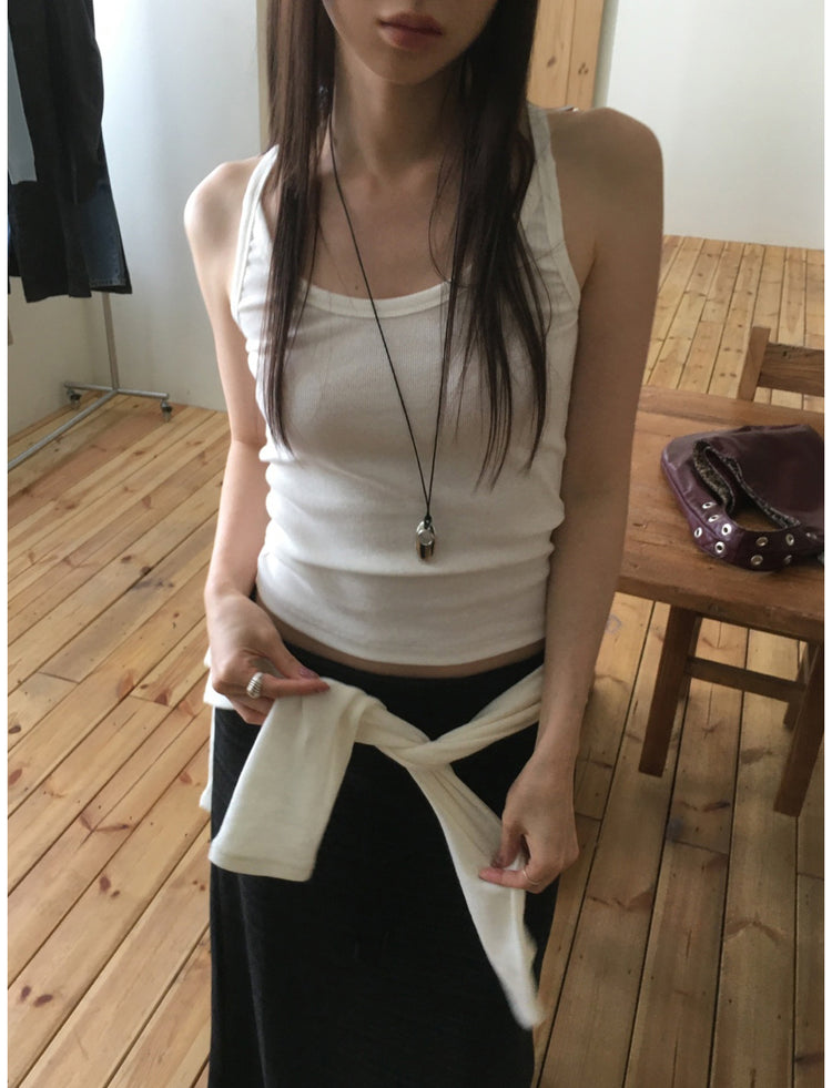 微透羊毛鐵扣細節上衣