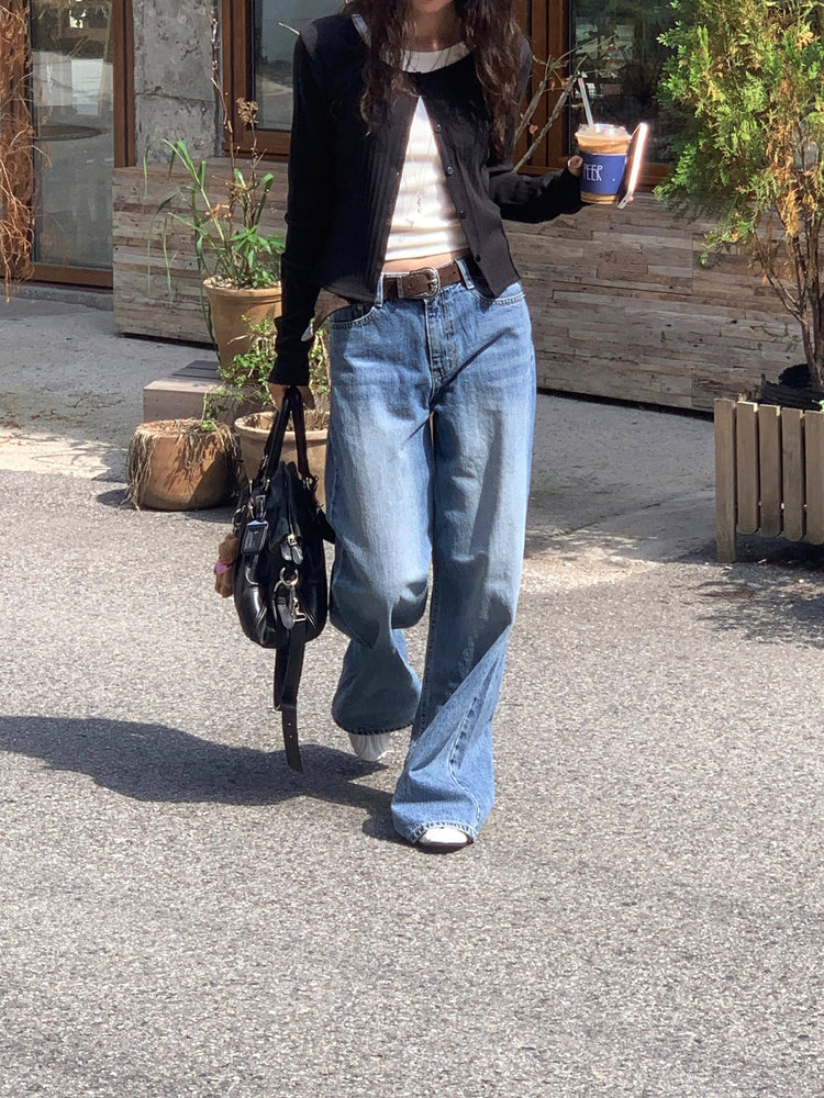 削肩系帶修身背心