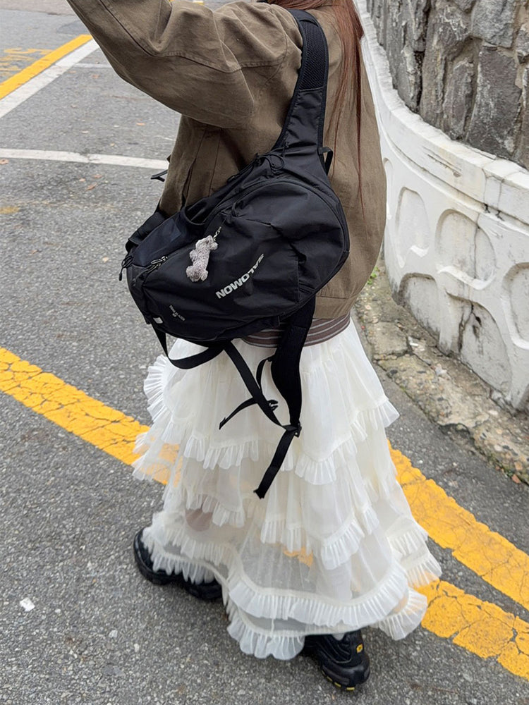 仙氣微透層次感傘型紗裙