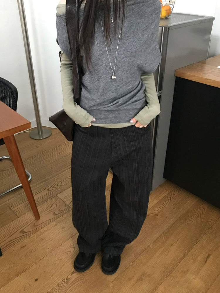 美肩堆堆細節修身上衣