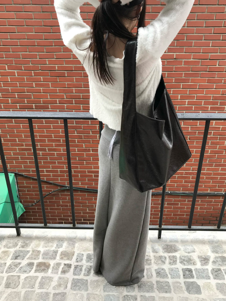 掛脖條紋修身上衣