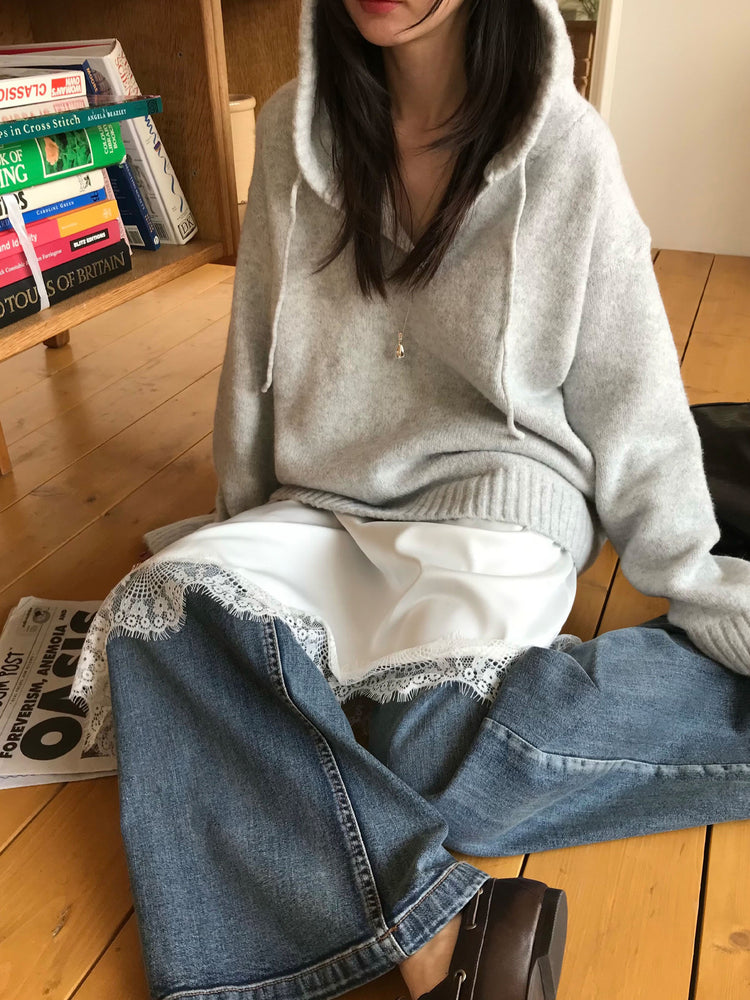 復古美刷色直闊腿牛仔褲