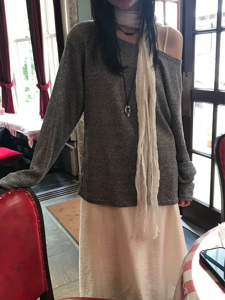 蕾絲邊紋理細節連身裙