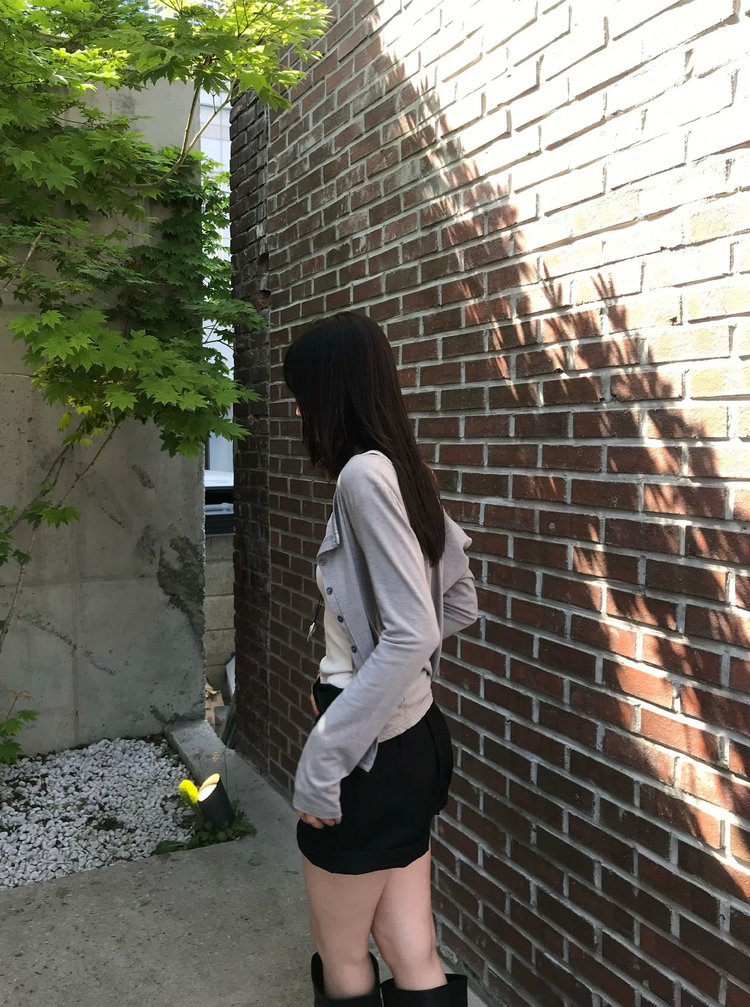 美色圓領排鈕外套