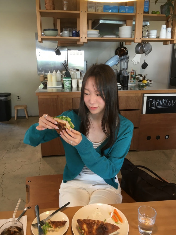 側扣腰帶細節修腿七分褲
