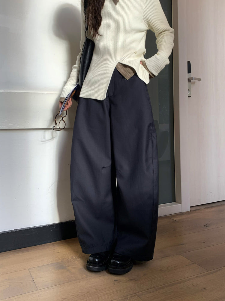 坑紋側開叉扣鈕細節針織上衣