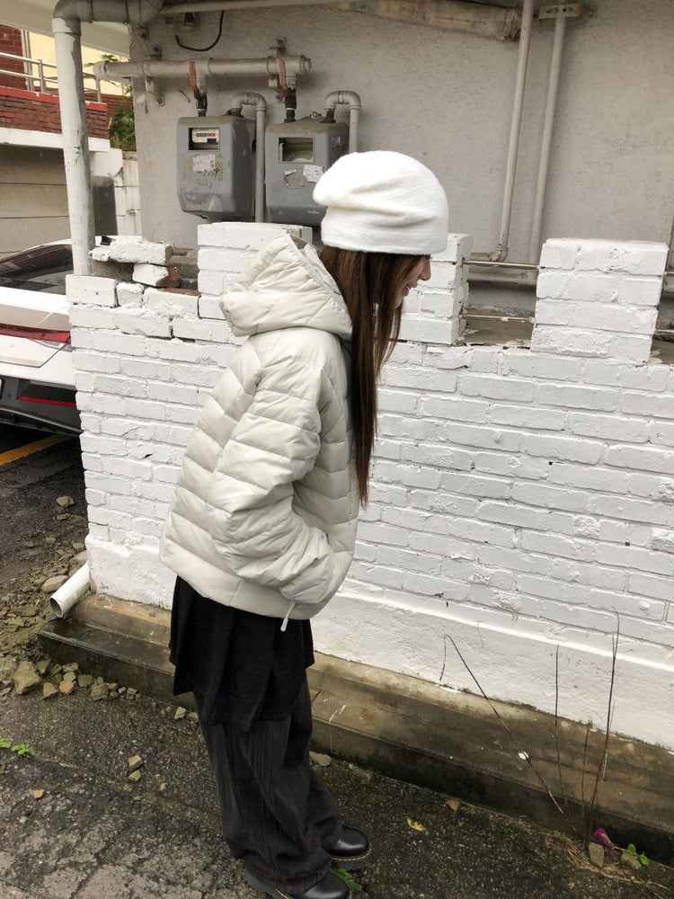 毛絨質感堆堆帽