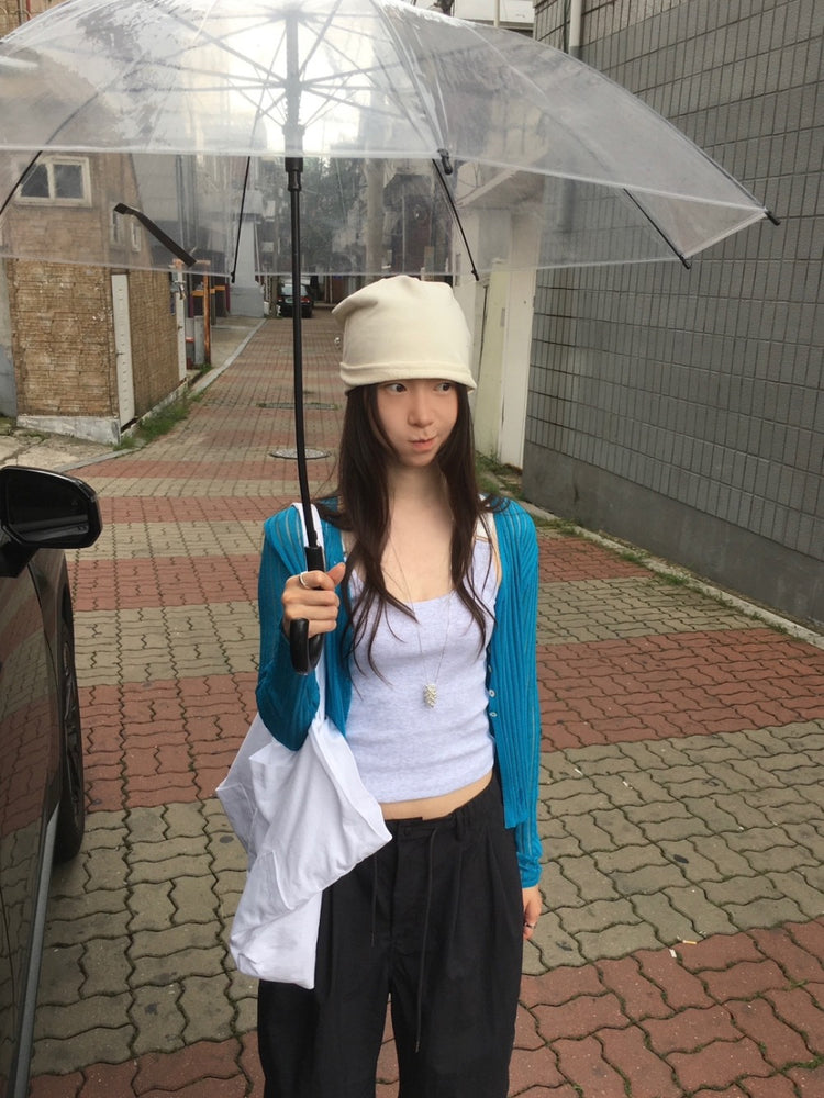 方領肩扣細節背心