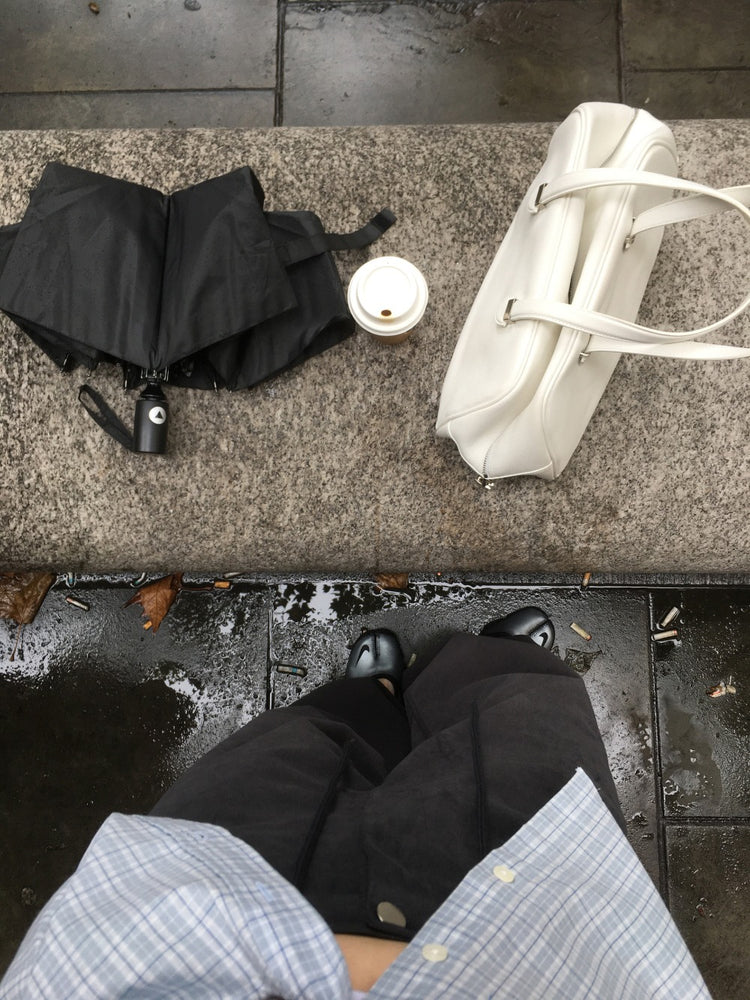 Unisex美色格紋寬鬆襯衫