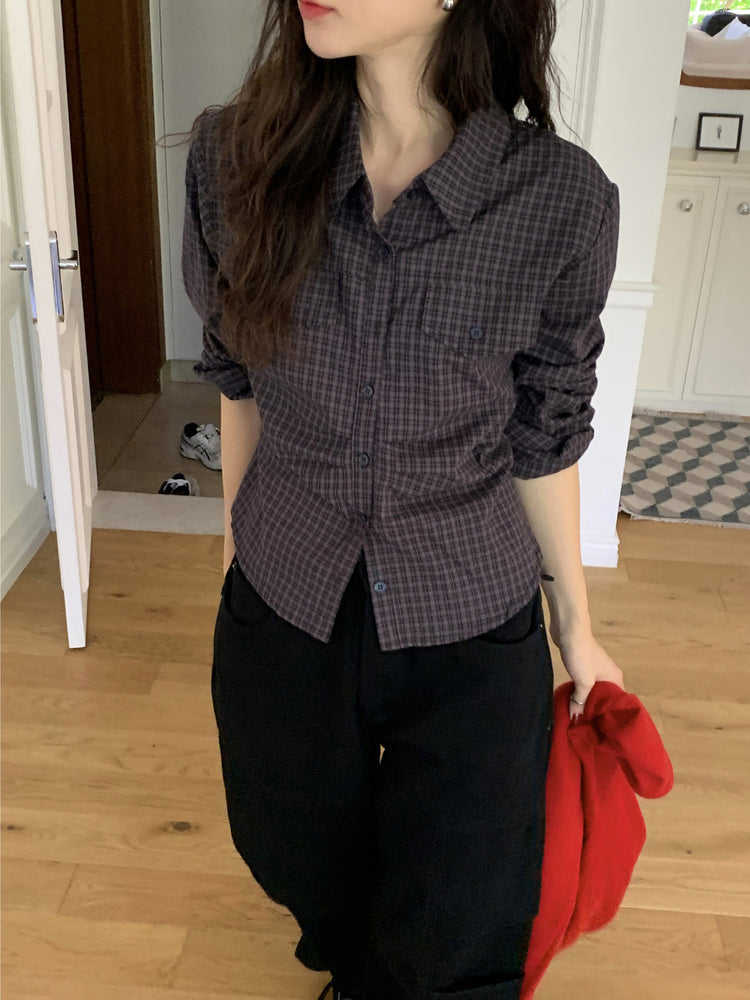 復古美色廓形工裝褲