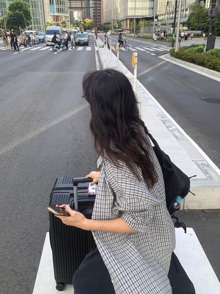 休閒雙壓褶寬鬆闊褲