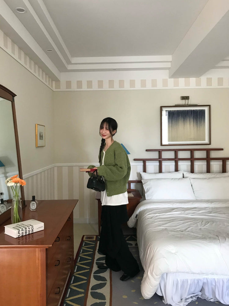 不規則綁帶細節兩件式裙褲