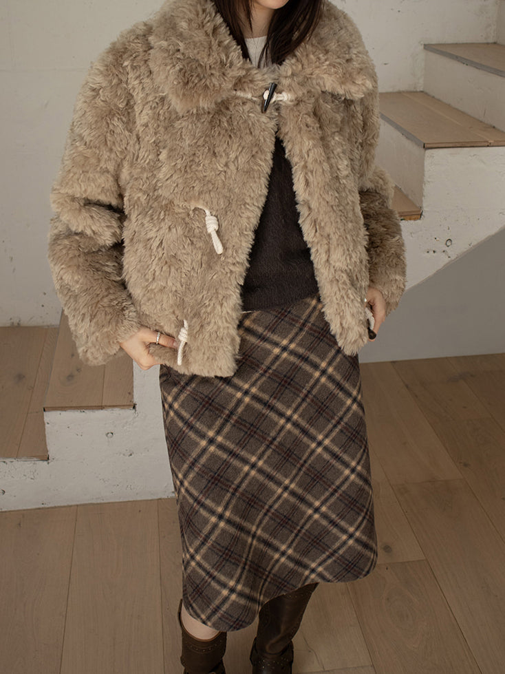 鉚釘側扣方頭中筒靴