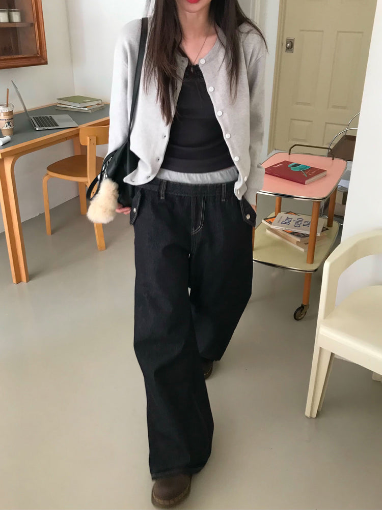 美色經典排鈕針織外套