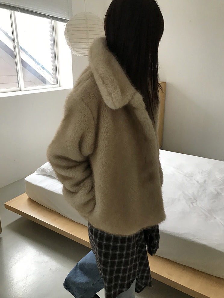 美色撞色格紋襯衫