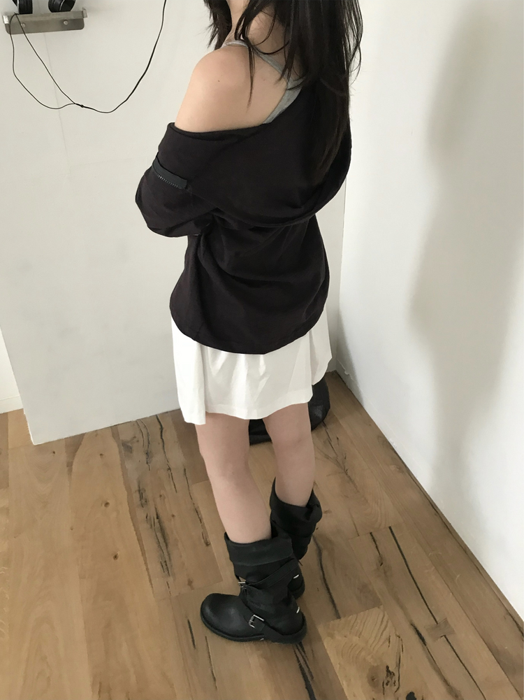 初秋雙拉鏈連帽外套