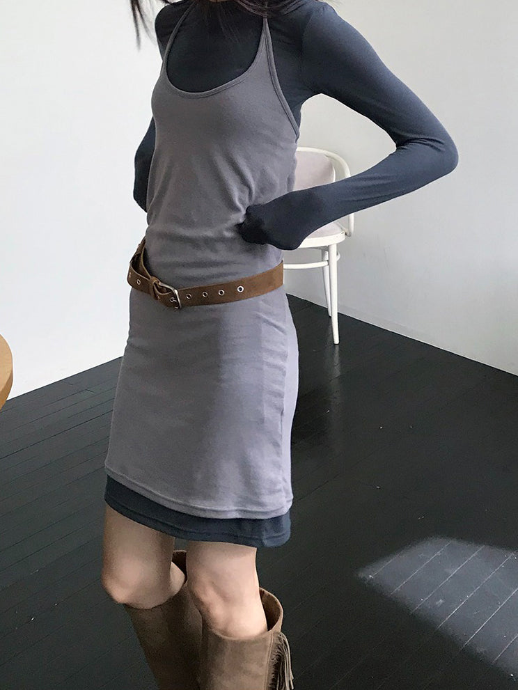 麂皮流蘇細節尖頭長靴