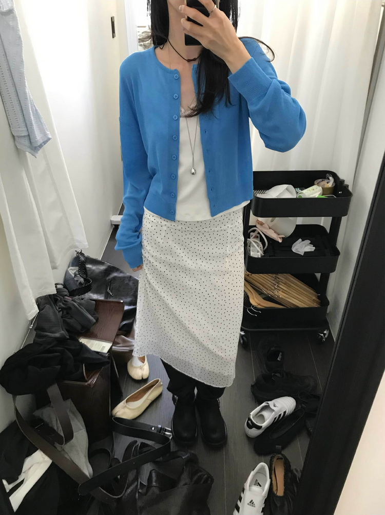 微透波點細節中裙