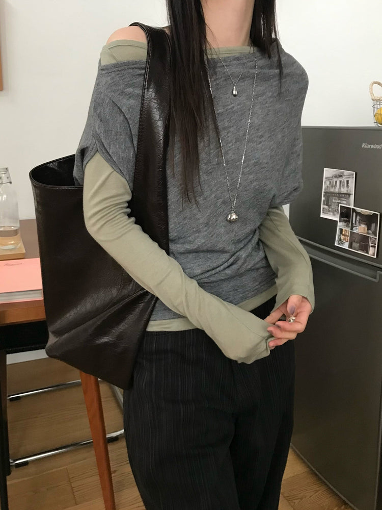 美色暗條紋質感直褲