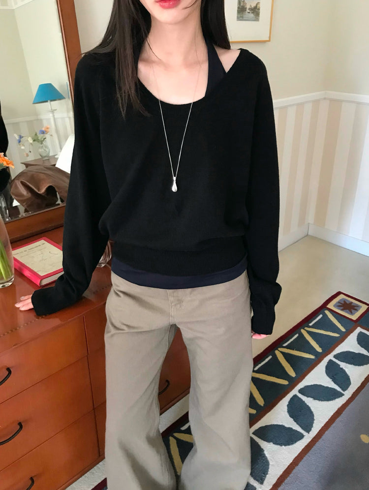 美色基礎低腰直筒褲