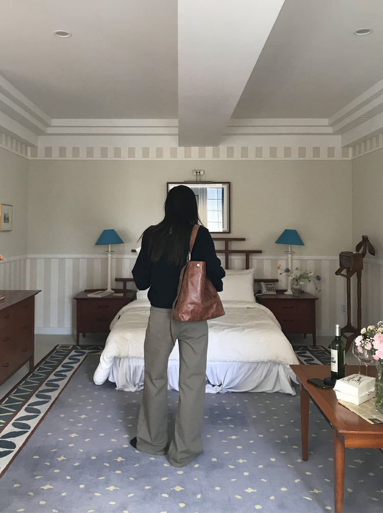 美色基礎低腰直筒褲