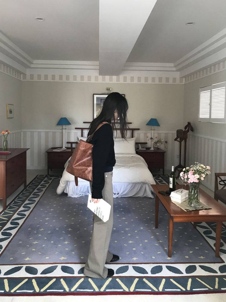 美色基礎低腰直筒褲