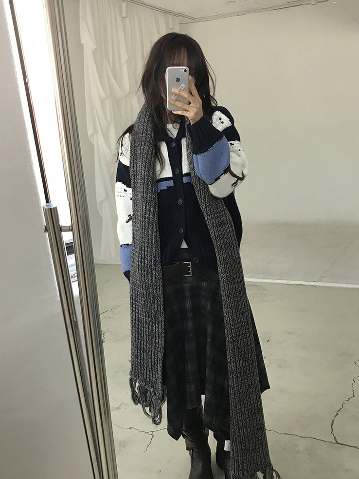 格紋不規則下擺半裙