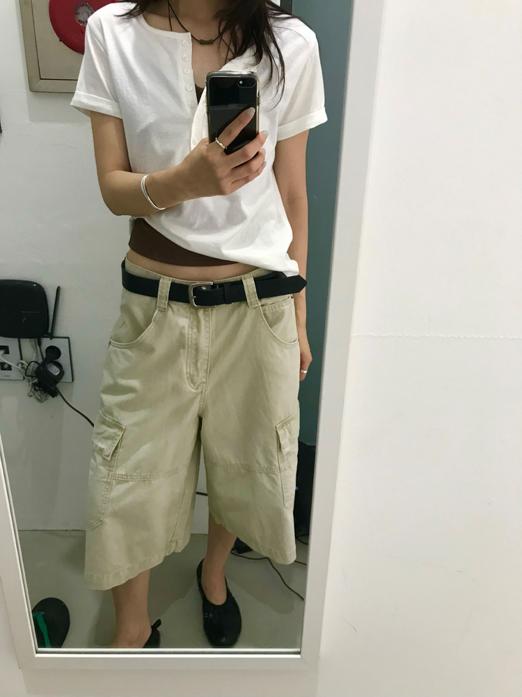 美色蕾絲邊交疊背心